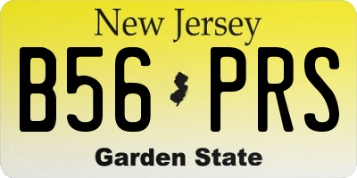 NJ license plate B56PRS