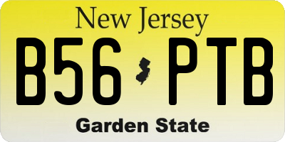 NJ license plate B56PTB