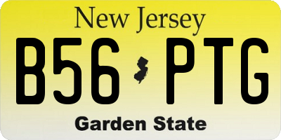 NJ license plate B56PTG