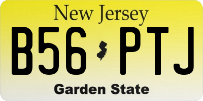 NJ license plate B56PTJ