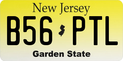 NJ license plate B56PTL
