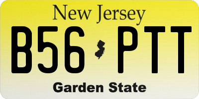 NJ license plate B56PTT