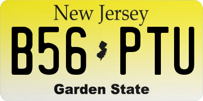 NJ license plate B56PTU