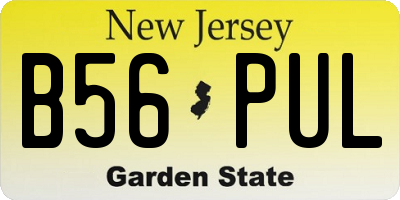 NJ license plate B56PUL