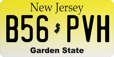 NJ license plate B56PVH