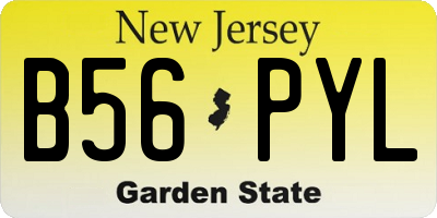 NJ license plate B56PYL