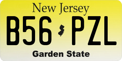 NJ license plate B56PZL