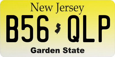 NJ license plate B56QLP