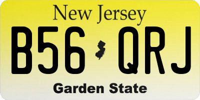 NJ license plate B56QRJ