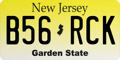 NJ license plate B56RCK
