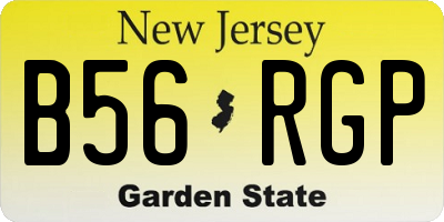 NJ license plate B56RGP