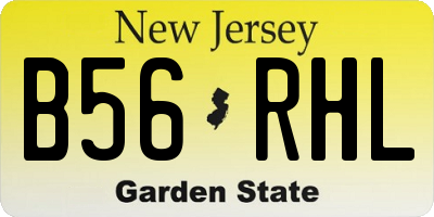 NJ license plate B56RHL