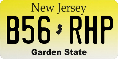 NJ license plate B56RHP