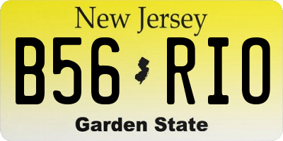 NJ license plate B56RIO