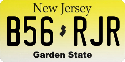NJ license plate B56RJR