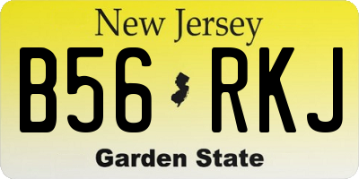 NJ license plate B56RKJ
