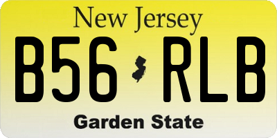 NJ license plate B56RLB
