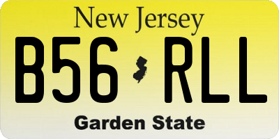 NJ license plate B56RLL