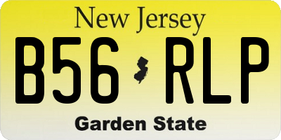 NJ license plate B56RLP