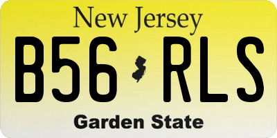 NJ license plate B56RLS