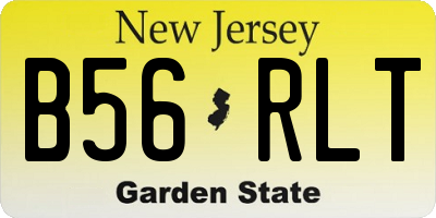 NJ license plate B56RLT