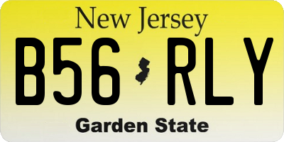 NJ license plate B56RLY