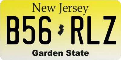 NJ license plate B56RLZ