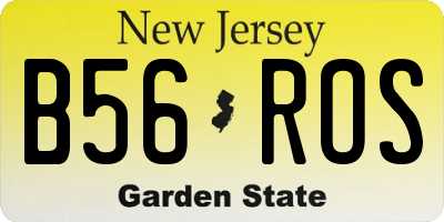 NJ license plate B56ROS