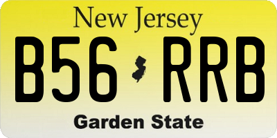 NJ license plate B56RRB
