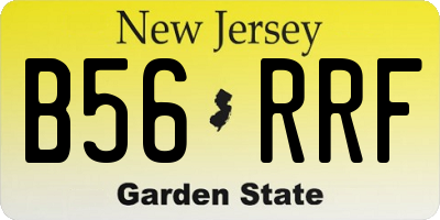 NJ license plate B56RRF