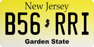NJ license plate B56RRI