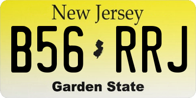 NJ license plate B56RRJ