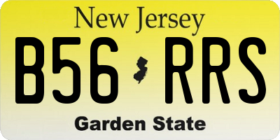 NJ license plate B56RRS