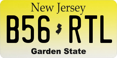 NJ license plate B56RTL