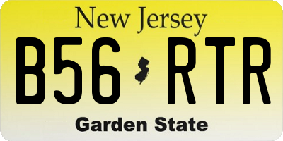 NJ license plate B56RTR