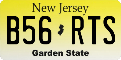 NJ license plate B56RTS