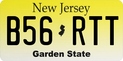 NJ license plate B56RTT