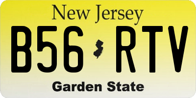 NJ license plate B56RTV
