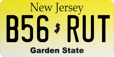 NJ license plate B56RUT