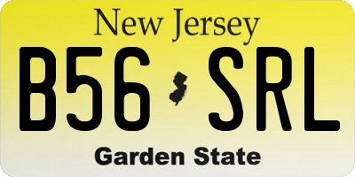 NJ license plate B56SRL