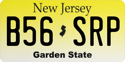 NJ license plate B56SRP