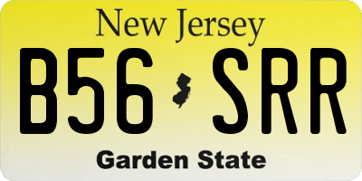 NJ license plate B56SRR