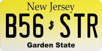 NJ license plate B56STR
