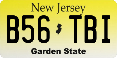 NJ license plate B56TBI