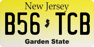 NJ license plate B56TCB