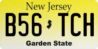 NJ license plate B56TCH