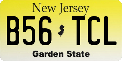 NJ license plate B56TCL