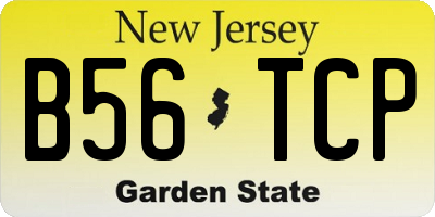 NJ license plate B56TCP