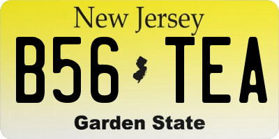 NJ license plate B56TEA