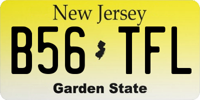 NJ license plate B56TFL